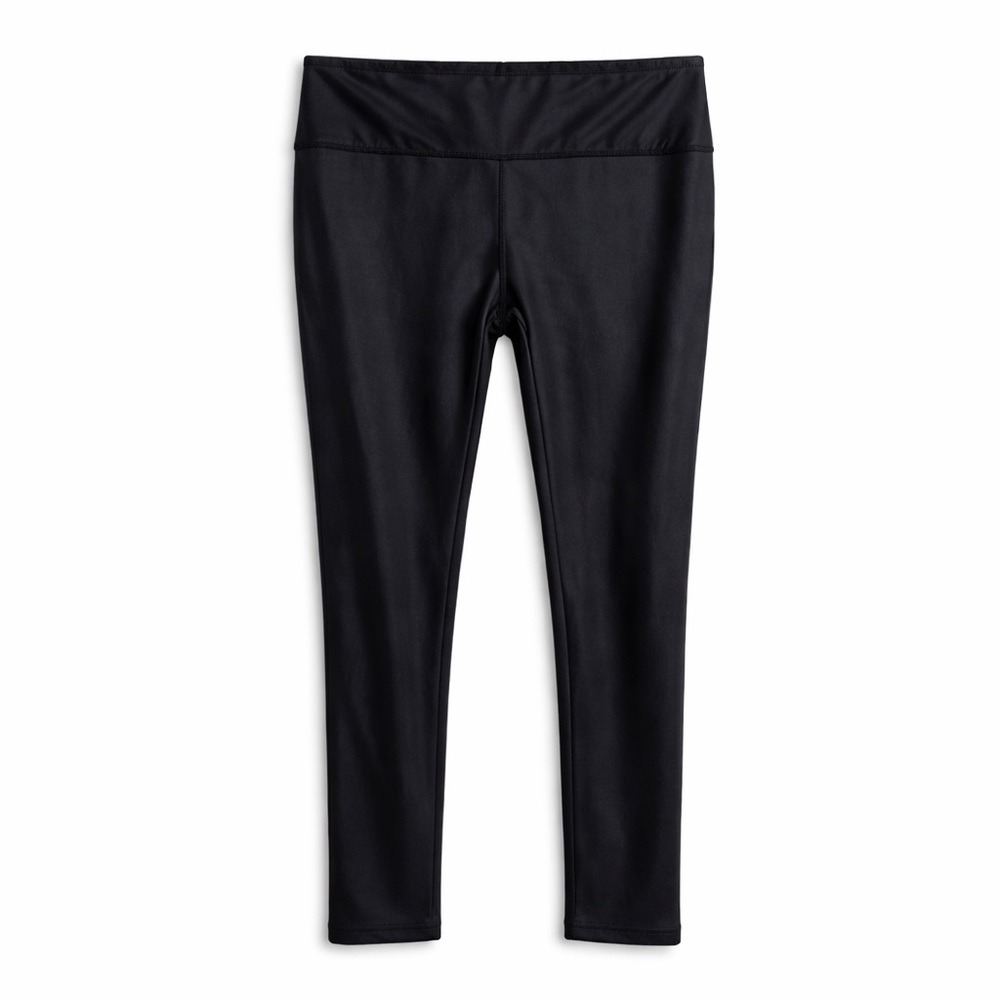 TAGOO Black shimmer‎ High Rise Leggings Women's Size L